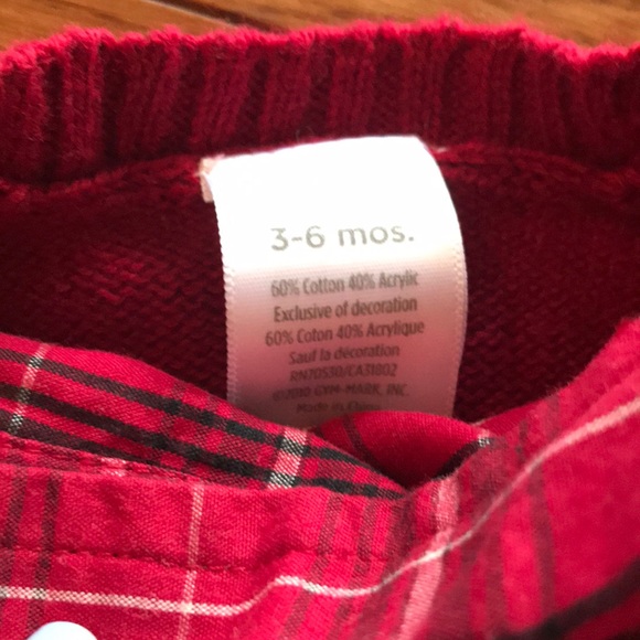 Baby Boy 2 Piece Moose Button Up And Sweater Set - Picture 7 of 8